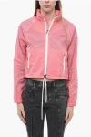 MONCLER CROPPED FIT NYLON WINDBREAKER WITH REMOVABLE HOOD