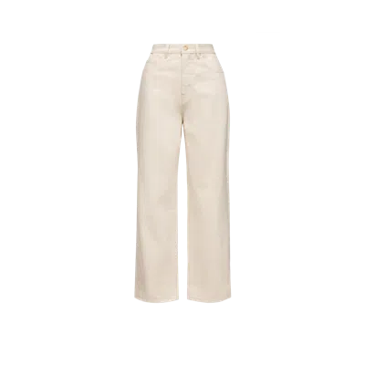Moncler Jean Court, Femme, Blanc, Taille: 42 In Neutral