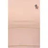 Moncler Sleeveless Round Neck Top With Contrast Stitching In Pink
