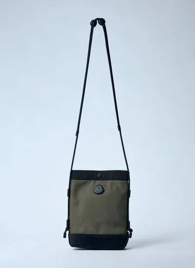 Moncler Crossbody Phone Case Pouch In Green
