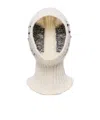 Moncler Crystal-embroidered Alpaca  Wool Blend Balaclava In White