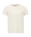 Moncler Crystal Logo T-shirt In Nude