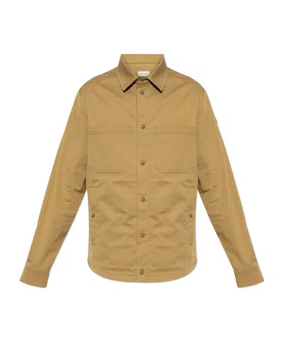 Moncler Cs Shirt In Brown