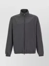 Moncler Cuffed High Collar Jacket In Black
