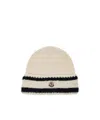 Moncler Cuffed Wool Hat In Neutral