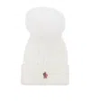 Moncler Cuffed Wool Hat In White