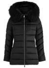 Moncler Cupidone Hooded Belted Shell Jacket In Black