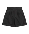 Moncler Curled Shorts In Black