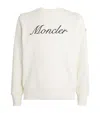 Moncler Logo-embroidered Sweatshirt In White