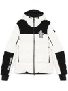 Moncler Colour-block Hooded Puffer Jacker In Weiss