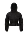 Moncler Veste À Capuche Et Basque Curton In Black