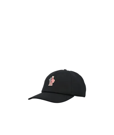 Moncler Simple Baseball Cap In Silver