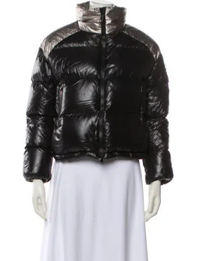 Pre-owned Moncler Cuscute Nylon Down Coat In Black