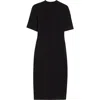 MONCLER MONCLER CUT & SEW SHORT SLEEVE MIDI DRESS