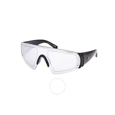 Moncler Men's Cycliste Plastic Shield Sunglasses In Black