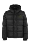 Moncler Cyclone 2-in-1 Short Down Jacket Blue In Anthracite