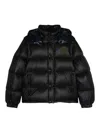Moncler Cyclone 2-in-1 Short Down Jacket Blue In Black