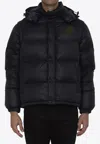 Moncler Cyclone 2-in-1 Short Down Jacket Blue In Black