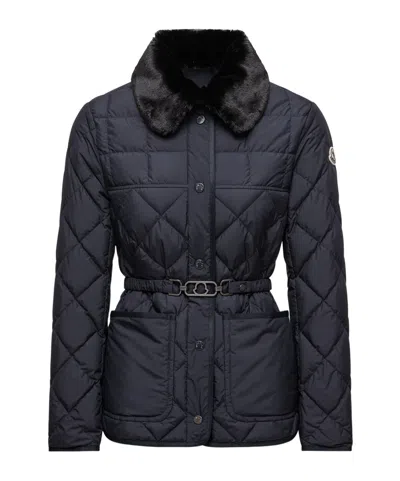 MONCLER CYGNE DIAMOND-QUILTED SHORT DOWN JACKET
