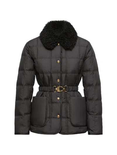Moncler Cygnes Quilted Jacket In Black