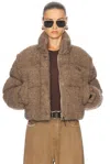 Moncler Cytinelle 2-in-1 Tweed Down Jacket In Beige In Beige