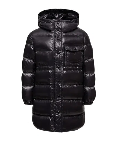 Moncler Dacca Hooded Down Jacket In Black