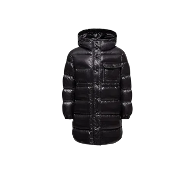 Moncler Kids' Dacca Hooded Down Jacket, Girls, Black, Size: 6y