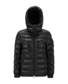 Moncler Bady Hooded Short Down Jacket Black In Black