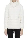 Moncler Dalles Short Down Jacket In Beige
