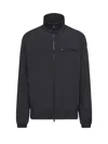 Moncler Danby High Collar Jacket Zipped Pocket In Black