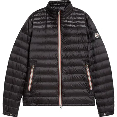 Moncler Daniel Nylon Down Puffer Jacket In Black/black