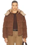 Moncler Brown Daos Down Jacket In Brown