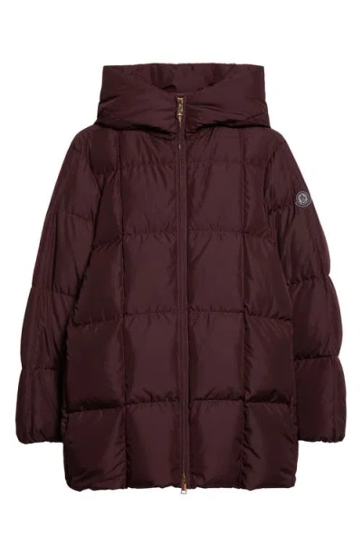 Moncler Darbon Down Puffer Jacket In Burgundy