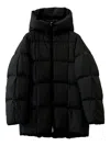 Moncler Darbon Quilted Hooded Jacket In Black