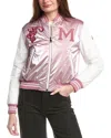 Moncler Dareb Reversible Bomber Jacket In Pink