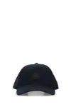 Moncler Cotton Baseball Cap With Curved Brim And Intricate Embroidery In 779