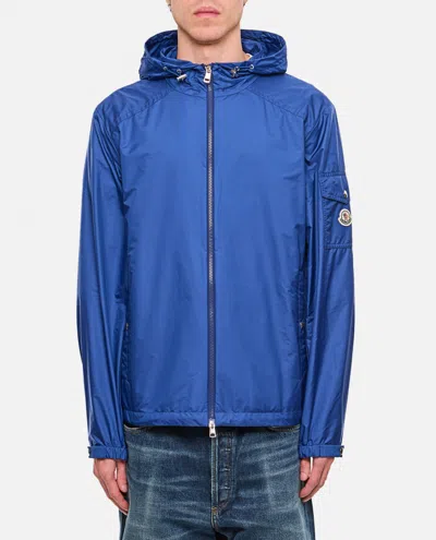 MONCLER DARK BLUE HOODED JACKET