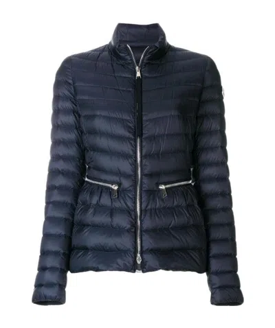 Moncler Agate Zipped Padded Jacket In Blue
