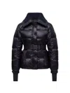 Moncler Grenoble Navy Bataillouse Ski Jacket With Belt In Blue