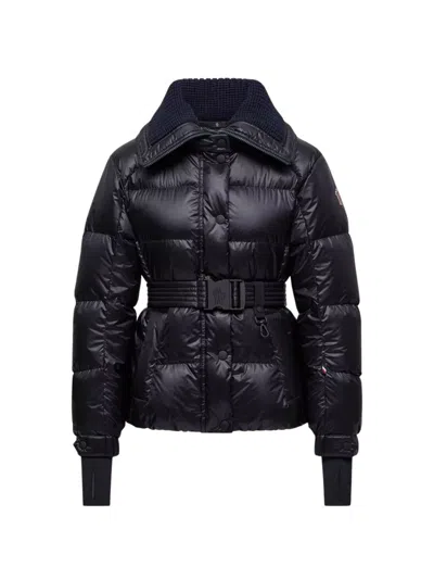 MONCLER WOMEN DARK BLUE QUILTED JACKET, XS LUXURY JACKETS FOR WOMEN DARVEYS