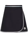 Moncler Dark Blue Wrap Skirt