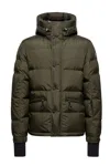 Moncler Quilted Down Down Jacket In Green