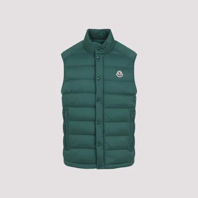 Moncler Dark Green Logo Patch Vest