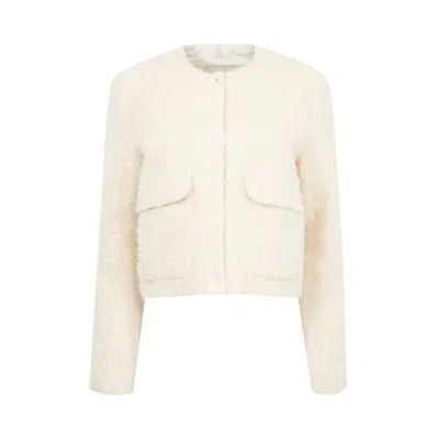 Pre-owned Moncler Dauphin Jacket 'cream' | White | Women's Size 1