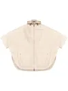 Moncler Day-namic Cape In Neutrals