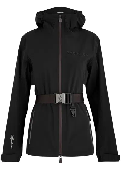 Moncler Day-namic Fex Belted Shell Jacket In Black