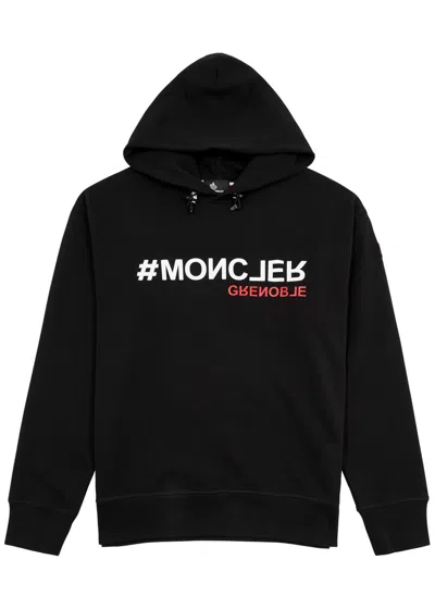 Moncler Day-namic Hooded Cotton Sweatshirt In Black