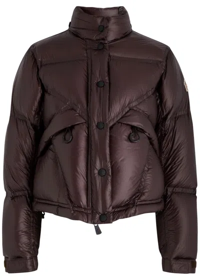 Moncler Day-namic Julier Quilted Nylon Jacket In Burgundy