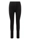 Moncler Brand-embossed Slim-fit High-rise Stretch-woven Leggings In Silver