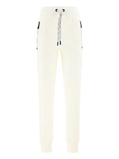 Moncler Day-namic Logo Embroidered Pants In White